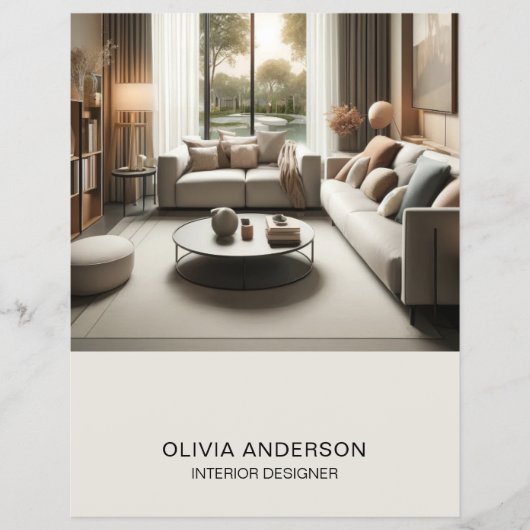 Custom Foto QR Code Social Media Beruflich Flyer (Vorne)