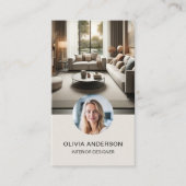 Custom Foto QR Code Social Media Beruflich Visitenkarte (Vorderseite)