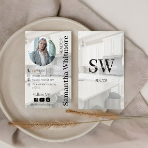Custom Foto Realtor Beruflich Real Anwesen Visitenkarte