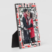 Custom Foto Red Black Danke Framing Plaque Fotoplatte (Seite)