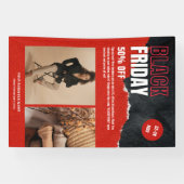 Custom Foto Red Black Friday Produktwerbung Banner (Horizontal)