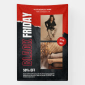 Custom Foto Red Black Friday Produktwerbung Banner (Vertikal)