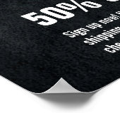 Custom Foto Red Black Friday Produktwerbung Poster (Ecke)