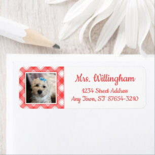 Custom Foto Red & White Country Bauernhof Kariert