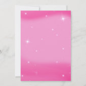 Custom Foto Rosa Hintergrund Geburtstagseinladung Einladung (Rückseite)