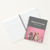 Custom Foto rosa und grau Spiral Notebook Notizblock (Innenseite)