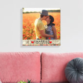 Custom Foto Rustikale Hochzeit glücklich immer nac Leinwanddruck (Insitu (Wohnzimmer))