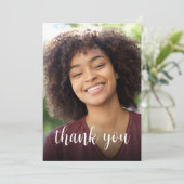 Custom Foto Sage Green 30. Geburtstag Party Dankeskarte (Stehend Vorderseite)