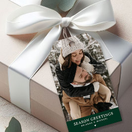 Custom Foto Saison Gruß Weihnachten Geschenkanhänger