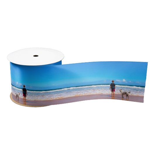 Custom Foto Satin Ribbon Ihre Ptes Fotos Geschenk Satinband (Spule)