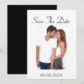 CUSTOM-FOTO SAVE THE DATE EINLADUNG (Vorne/Hinten)