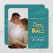 Custom Foto Save the Date Hochzeit Mitteilungskarte (Vorne/Hinten)