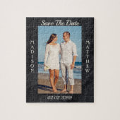 Custom Foto Save the Date Jigsaw Puzzle (Vertikal)