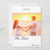 CUSTOM FOTO SAVE THE DATE KARTE (Vorderseite)
