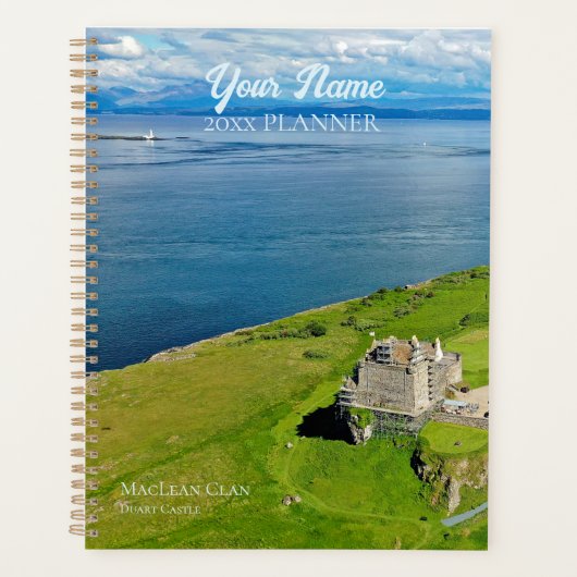 Custom Foto Scottish MacLean Clan Weekly Planner Planer (Vorderseite)