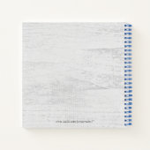 Custom Foto Scrapbook Journal Spiral Notebook Notizblock (Rückseite)