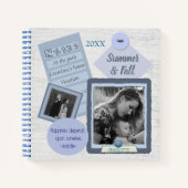 Custom Foto Scrapbook Journal Spiral Notebook Notizblock (Vorderseite)