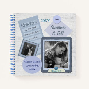 Custom Foto Scrapbook Journal Spiral Notebook Notizblock