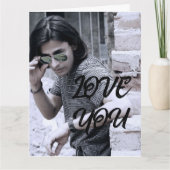 CUSTOM FOTO SCRIPT GREETCARDS KARTE (Vorderseite)