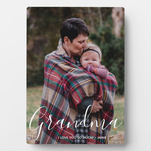 Custom Foto Script Oma Fotoplatte (Vorderseite)