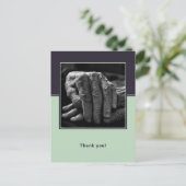 Custom Foto Senior Zuhause Caregier Vielen Dank Postkarte (Stehend Vorderseite)