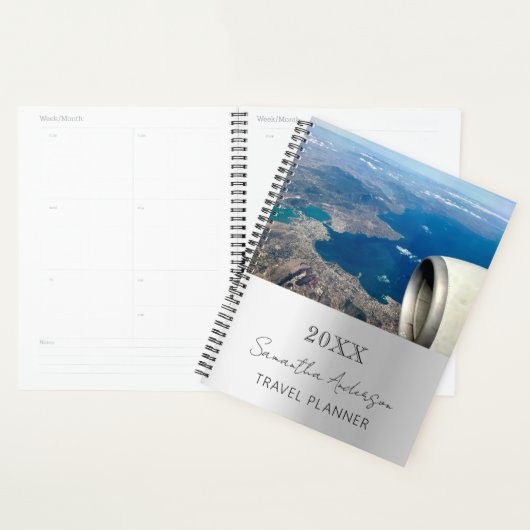 Custom Foto Silber 2026 Reise Planer (Anzeige)