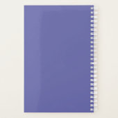 Custom Foto Simple Periwinkle Blue White Wedding Planer (Rückseite)