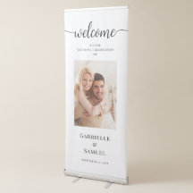 Custom Foto Simple Wedding Willkommen