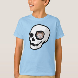Custom Foto Skull beängstigender Sporntag der Tote T-Shirt