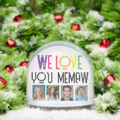 Custom Foto Snow Globe for GRANDMA - Regenbogentex Schneekugeln (Weihnachten)