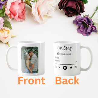 Custom Foto, Song, Artist for Kaffeetasse