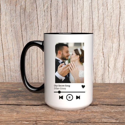 Custom Foto Song Tasse, Jubiläum Geschenk für sie Tasse