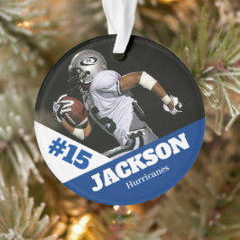Custom Foto Sportkeepake Ornament Fußball