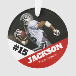 Custom Foto Sportkeepake Ornament Fußball