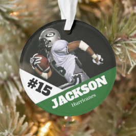 Custom Foto Sportkeepake Ornament Fußball