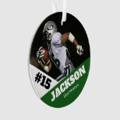 Custom Foto Sportkeepake Ornament Fußball (Vorderseite)