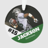 Custom Foto Sportkeepake Ornament Fußball (Vorderseite)