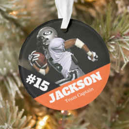 Custom Foto Sportkeepake Ornament Fußball