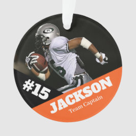 Custom Foto Sportkeepake Ornament Fußball