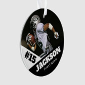 Custom Foto Sportkeepake Ornament Fußball (Vorderseite)