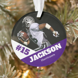 Custom Foto Sportkeepake Ornament Fußball