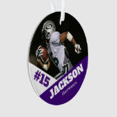 Custom Foto Sportkeepake Ornament Fußball (Vorderseite)