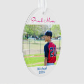 Custom Foto Sports Ornament (Vorderseite)