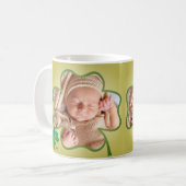 Custom Foto St. Patrick's 4leaf Kleeblatt Frame Kaffeetasse (Vorderseite Links)