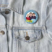 Custom Foto Super Vater Comic Book Button (Beispiel)