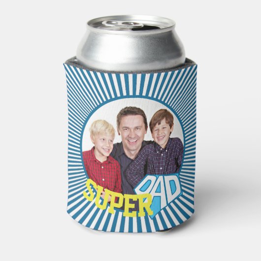 Custom Foto Super Vater Comic Book Dosenkühler (Kanne Rückseite)