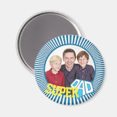 Custom Foto Super Vater Comic Book Magnet (Vorderseite/Rückseite)