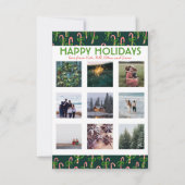 CUSTOM FOTO Sweet Candy Canes Weihnachtskarte (Vorderseite)
