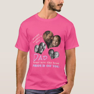 Custom Foto T - Shirt für Vater Vatertag Geschenk