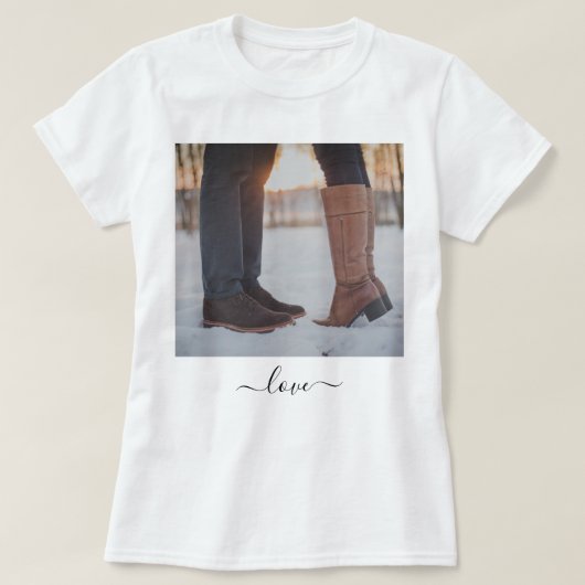 Custom Foto T - Shirts Ihr romantisches Geschenk (Design vorne)